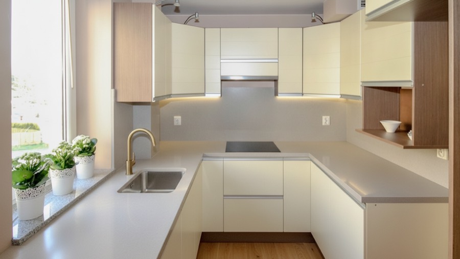 The same room redesigned in modern style